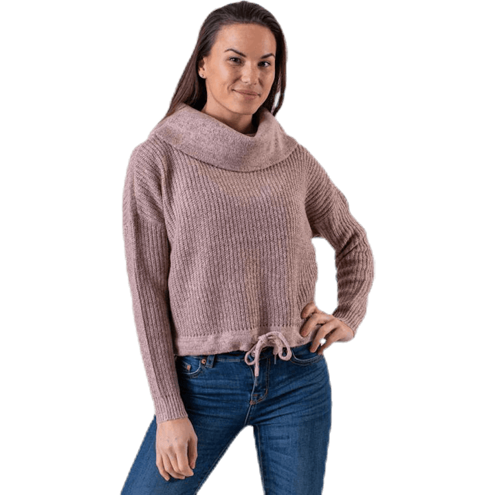 Nia L/S Rollneck Pullover Pink