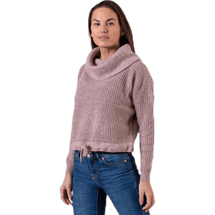 Nia L/S Rollneck Pullover Pink