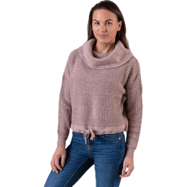 Nia L/S Rollneck Pullover Pink