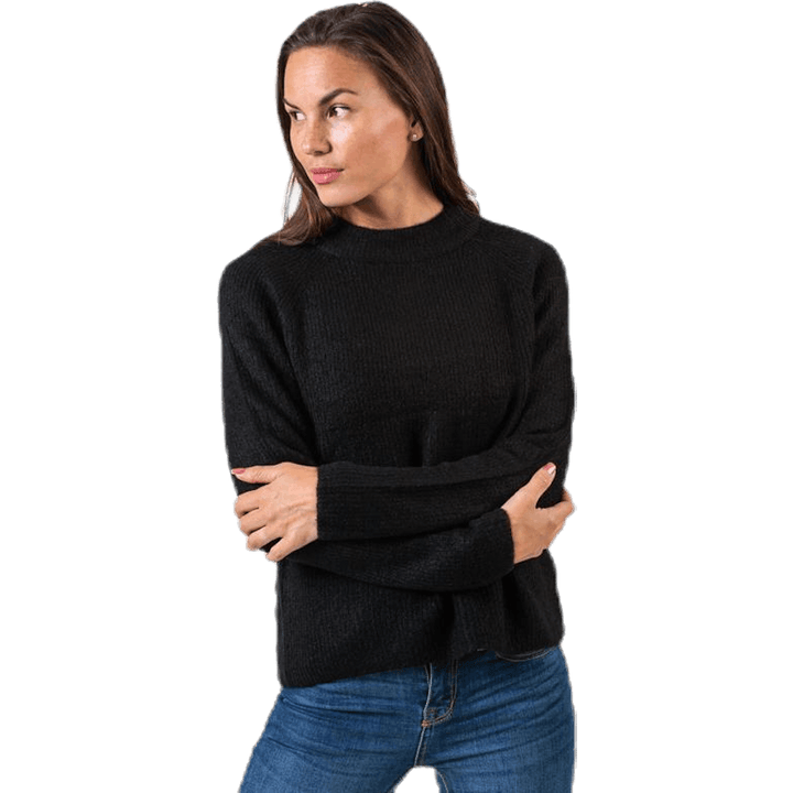 Ellen Ls O-Neck Knit Black