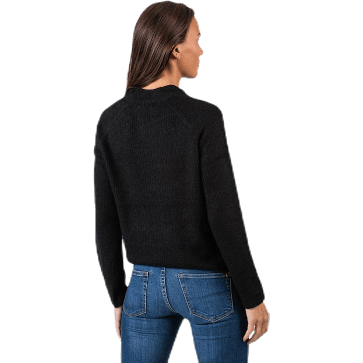 Ellen Ls O-Neck Knit Black