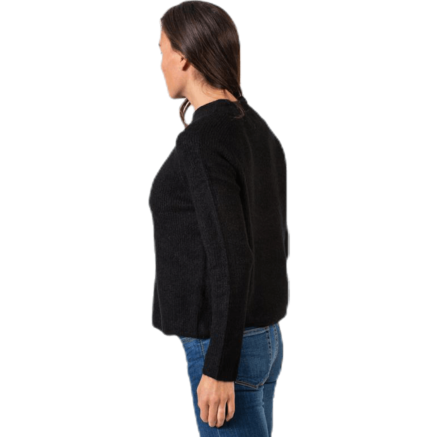 Ellen Ls O-Neck Knit Black