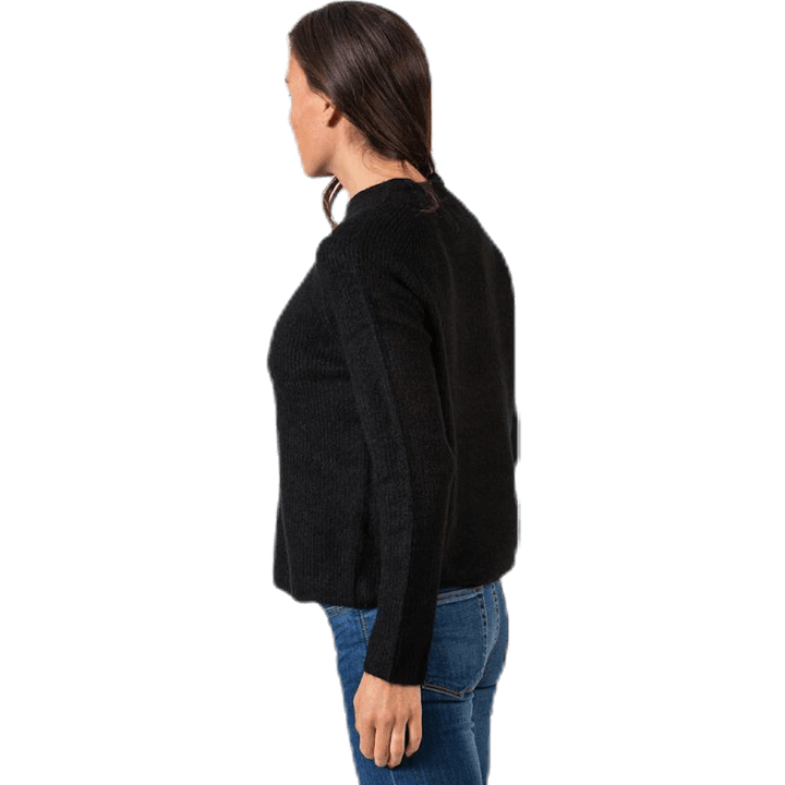Ellen Ls O-Neck Knit Black