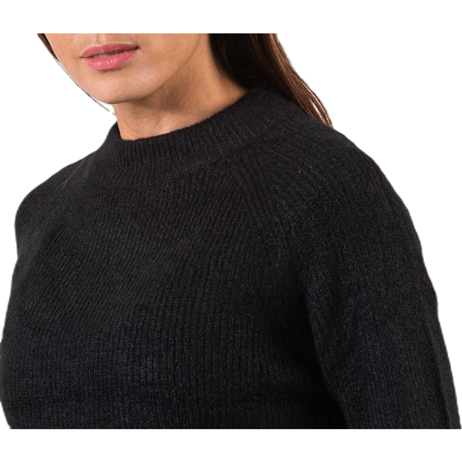 Ellen Ls O-Neck Knit Black