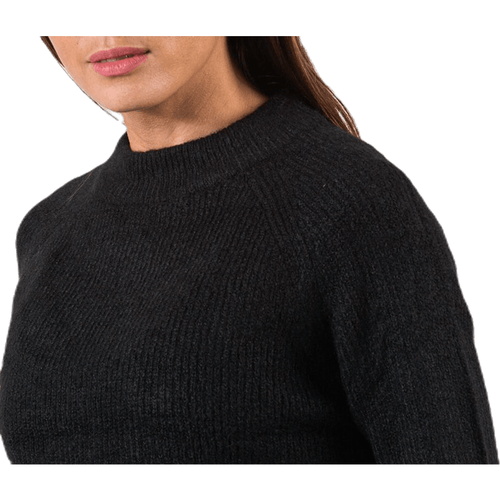 Ellen Ls O-Neck Knit Black