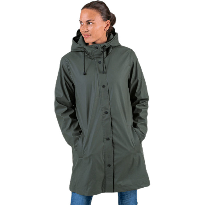 Vanessa Sherpa Raincoat Green