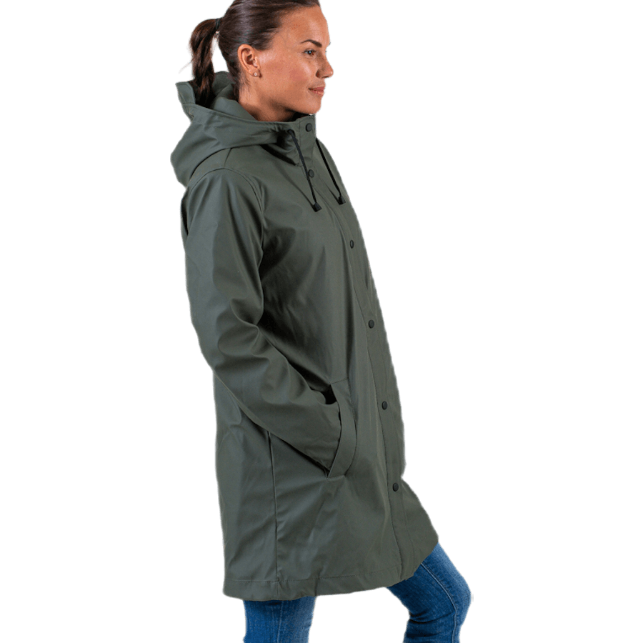Vanessa Sherpa Raincoat Green