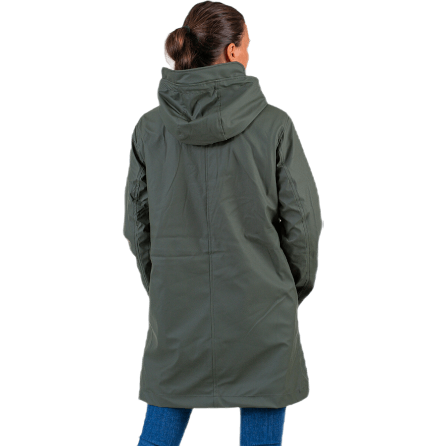 Vanessa Sherpa Raincoat Green