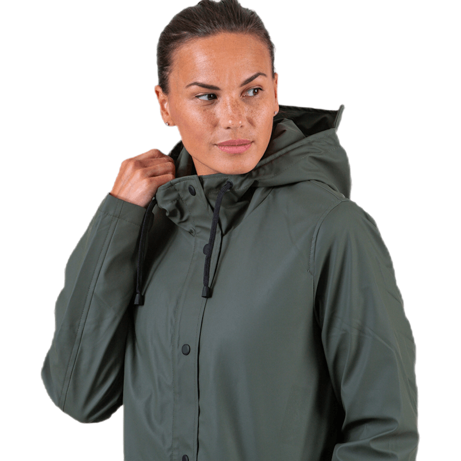 Vanessa Sherpa Raincoat Green