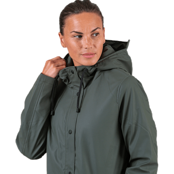 Vanessa Sherpa Raincoat Green