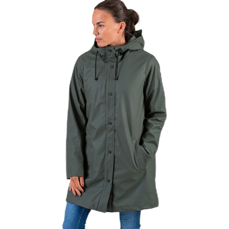 Vanessa Sherpa Raincoat Green