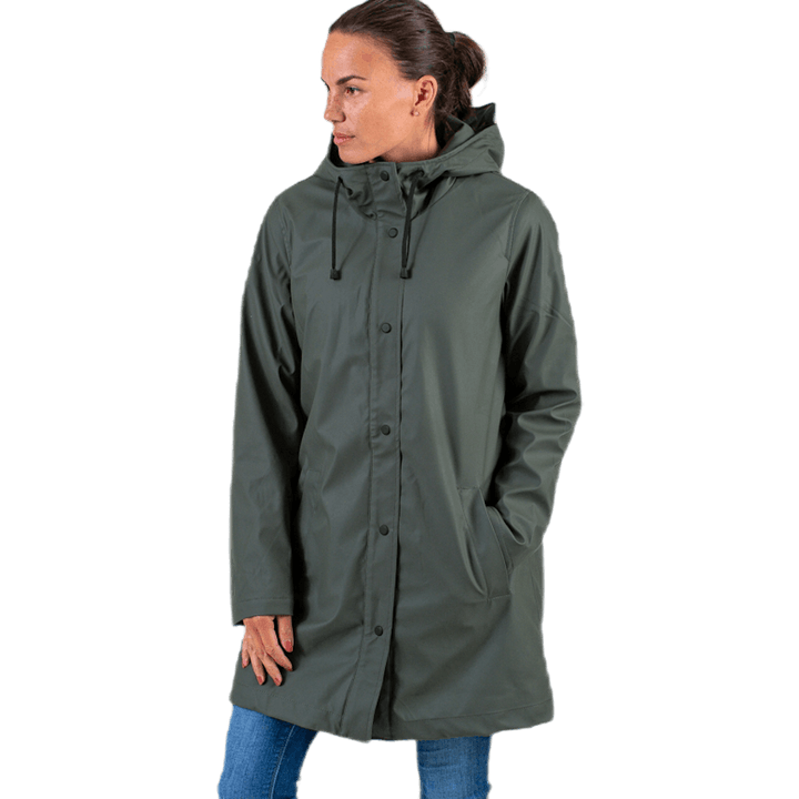 Vanessa Sherpa Raincoat Green