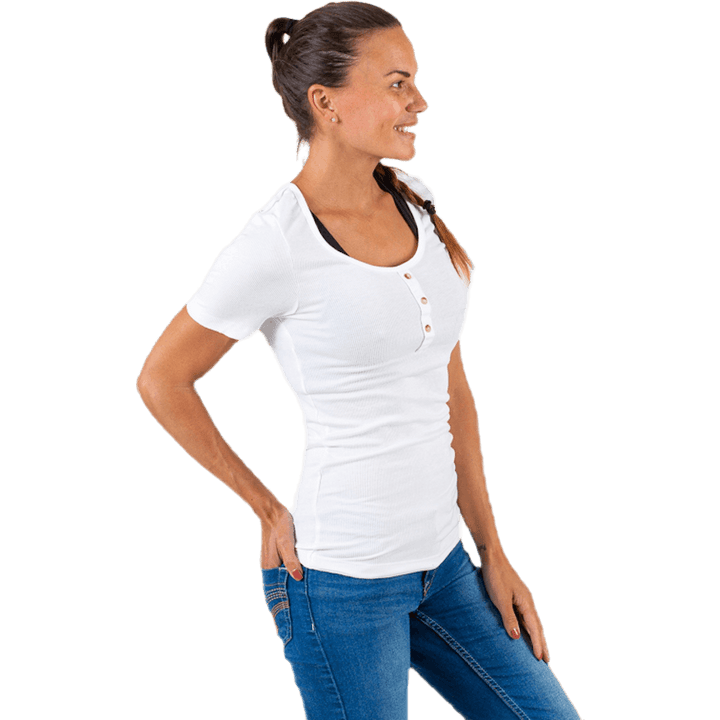 Veronika S/S  Dnm Tee White