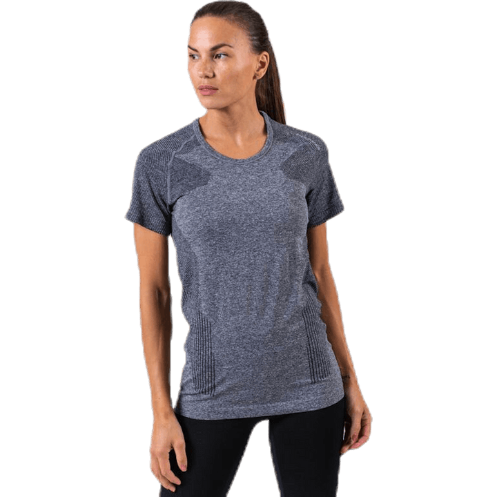 Vanilla Melange Seamless S/S Tee Black