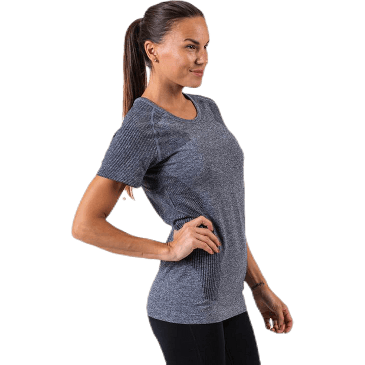 Vanilla Melange Seamless S/S Tee Black