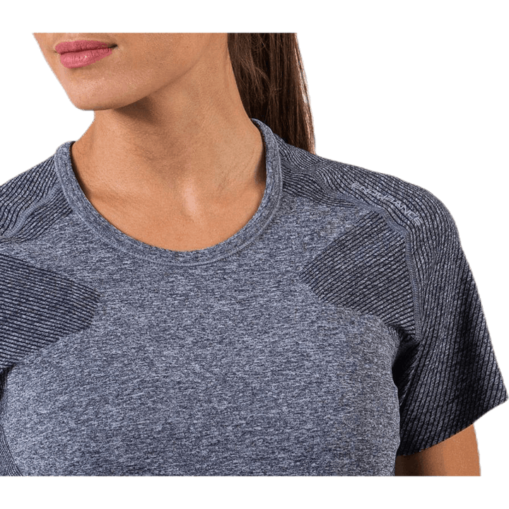 Vanilla Melange Seamless S/S Tee Black
