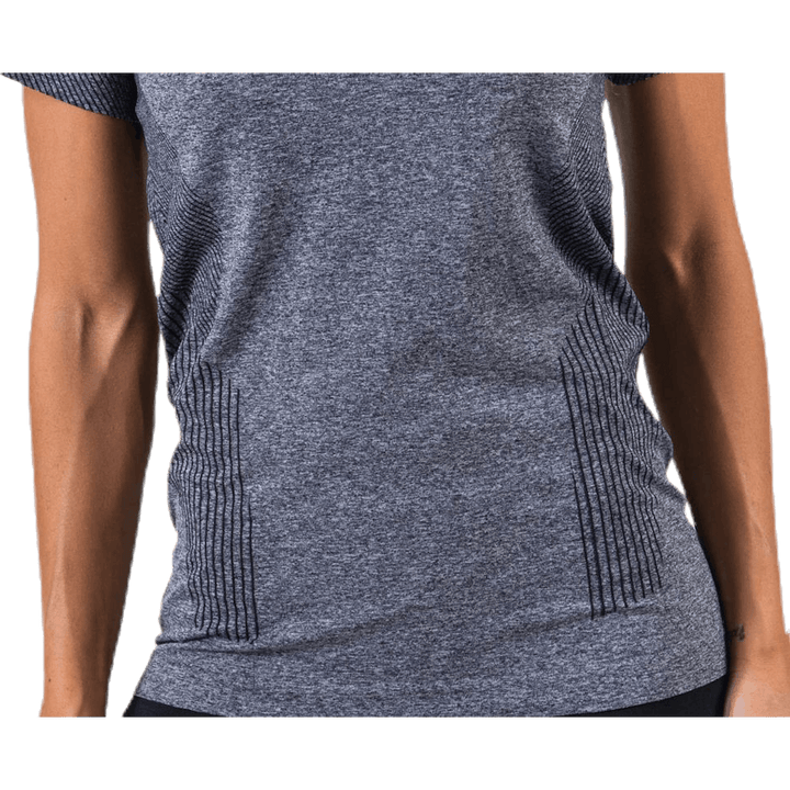 Vanilla Melange Seamless S/S Tee Black