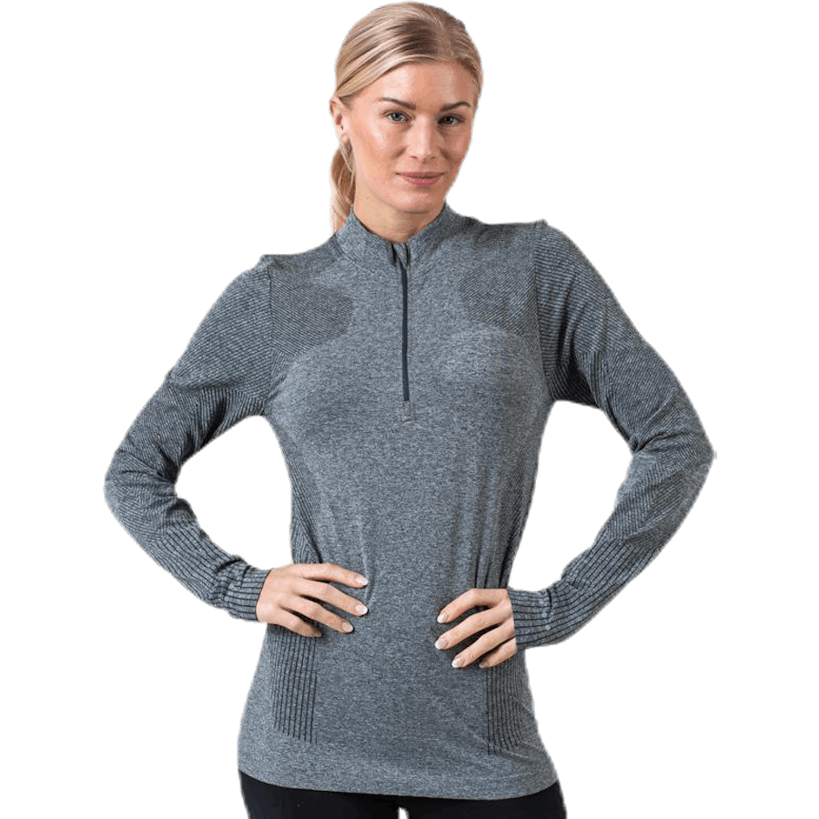 Kanen Seamless Melange Midlayer Green