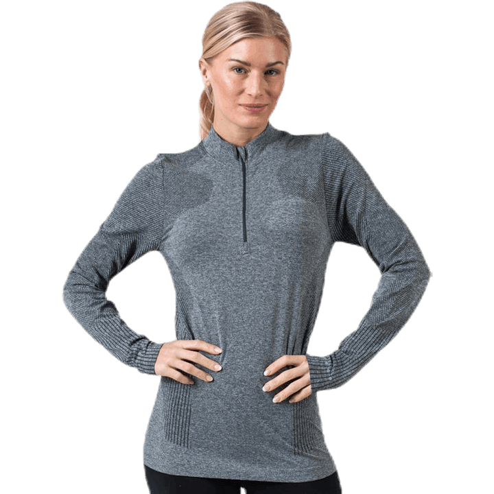 Kanen Seamless Melange Midlayer Green