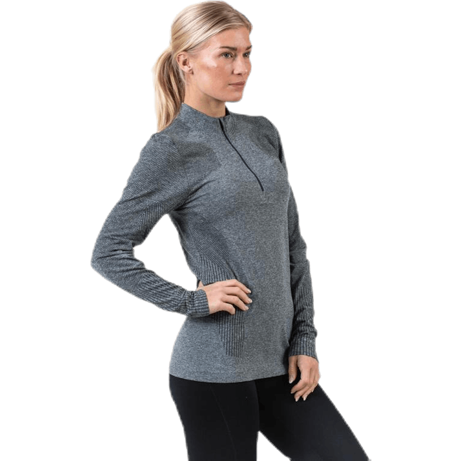Kanen Seamless Melange Midlayer Green