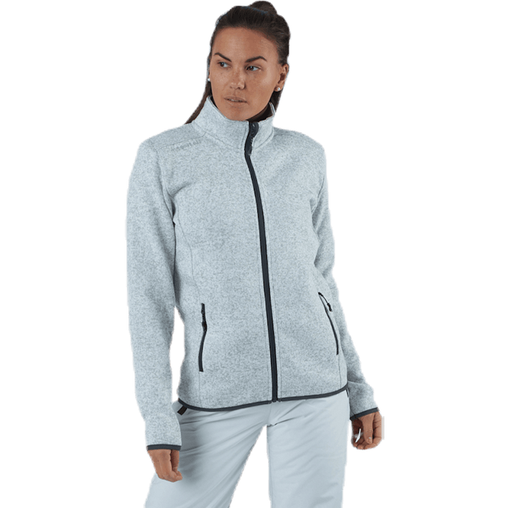 Maleo Melange Fleece-takki Harmaa