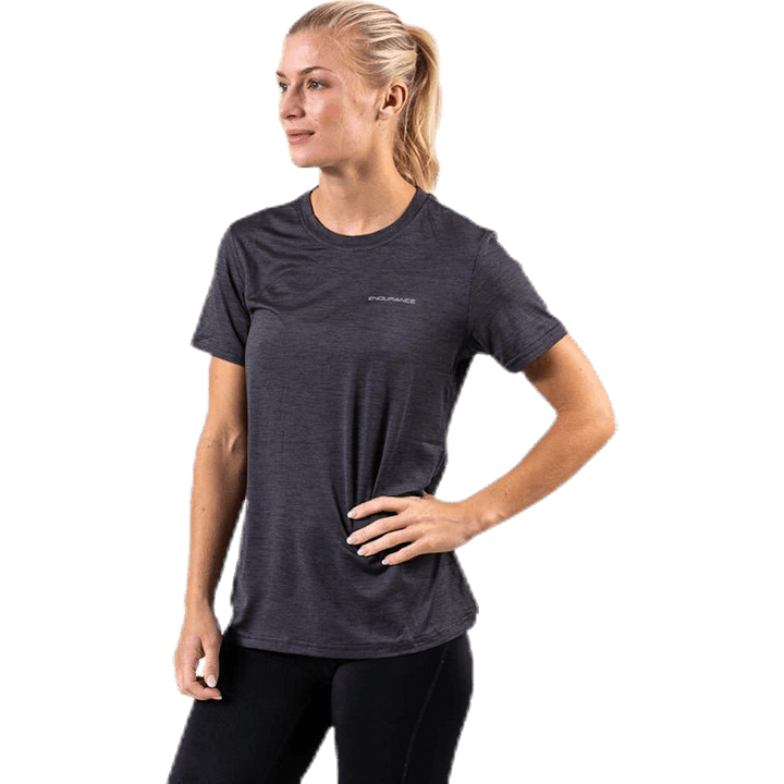Maje Melange S/S Tee Black