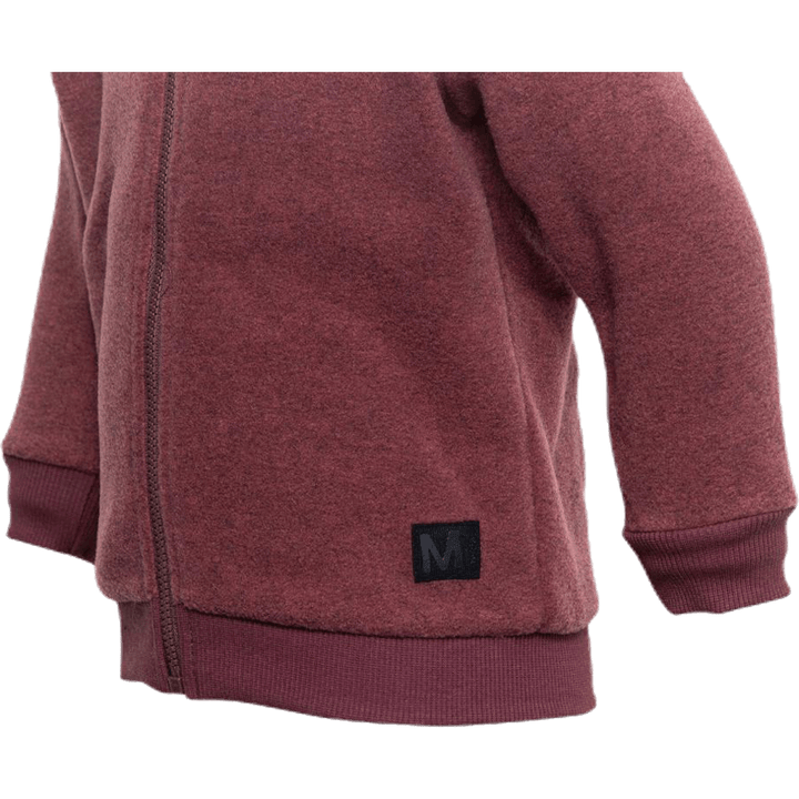 Ummi Fleece Zip Hoodie Red