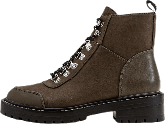 Bottines d'hiver à lacets audacieuses marron