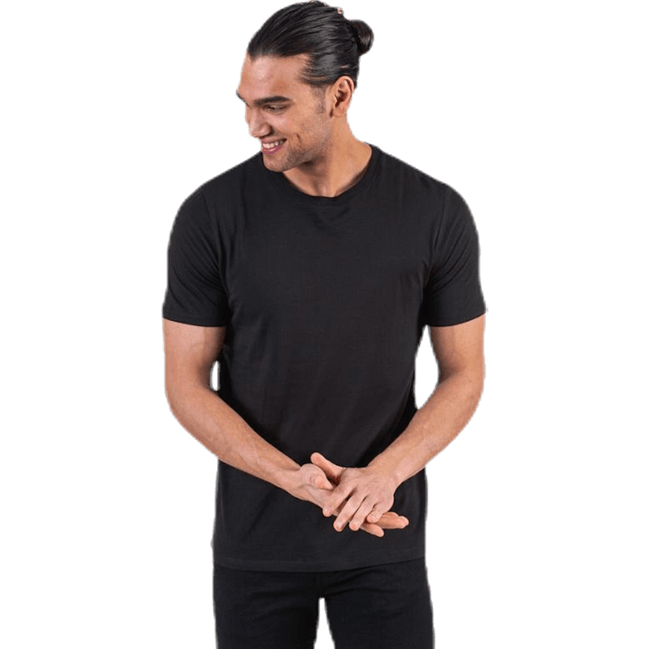 Organic Basic Tee Ss O-Neck Black