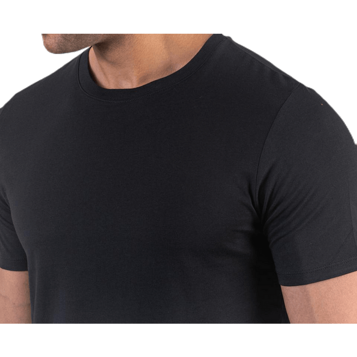 Organic Basic Tee Ss O-Neck Black