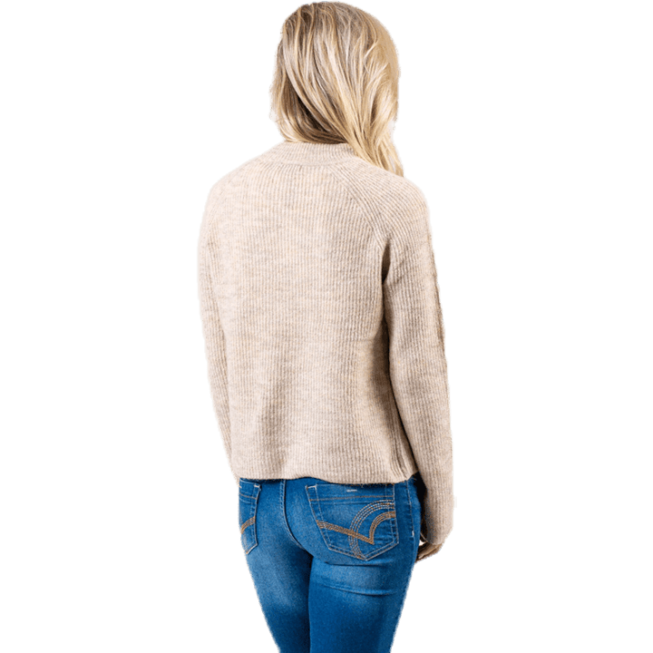 Ellen Ls O-Neck Knit White