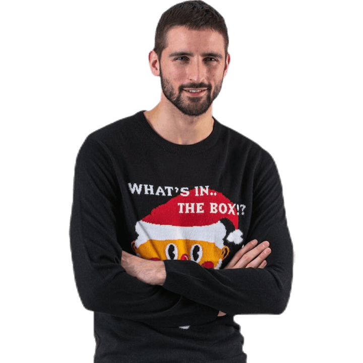 Girocollo in maglia a crosta marrone