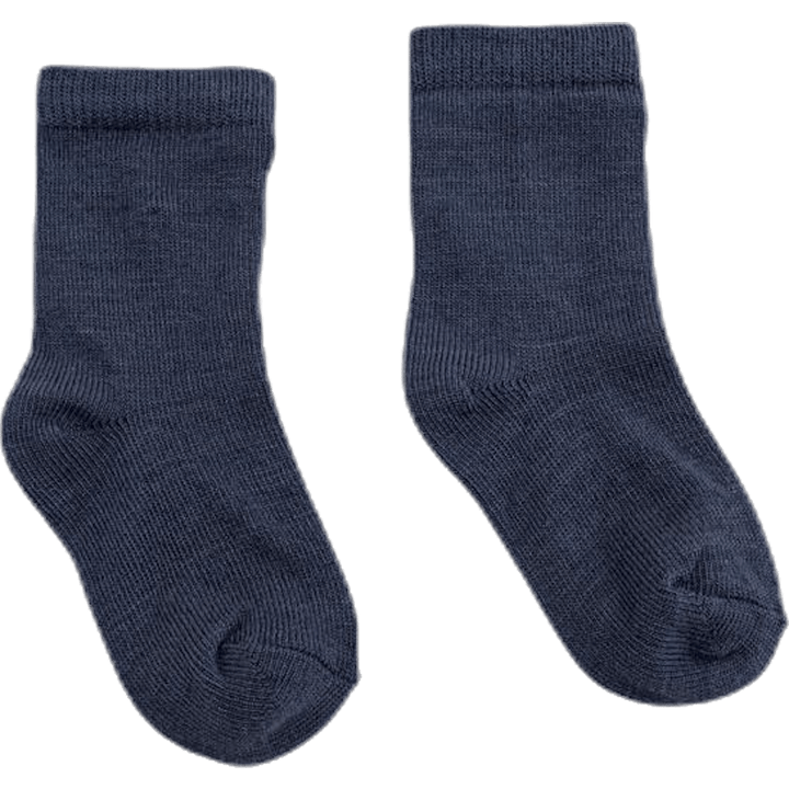 4-Pack Infant Wool Socks Blue
