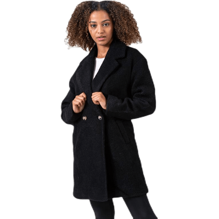 Nina Celeste Wool Coat Black
