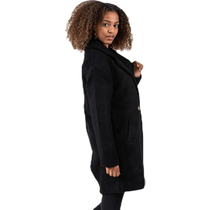 Nina Celeste Wool Coat Black