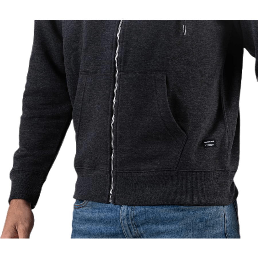 Soft Sweat Zip Hood Grey