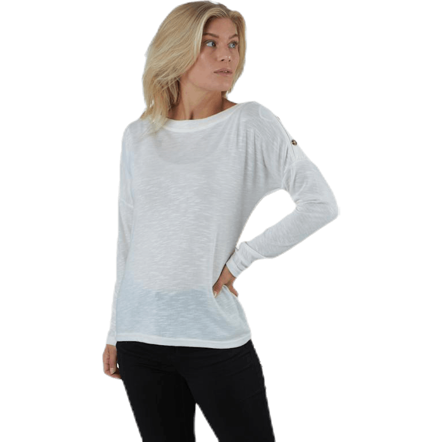 Nollie Ls O-Neck Top White