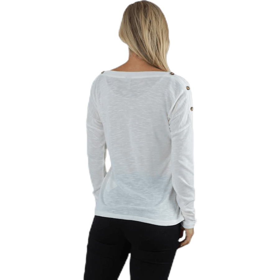 Nollie Ls O-Neck Top White
