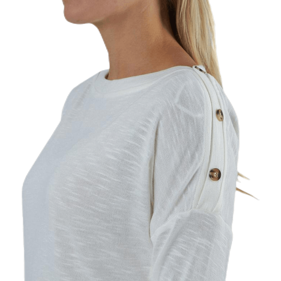 Nollie Ls O-Neck Top White