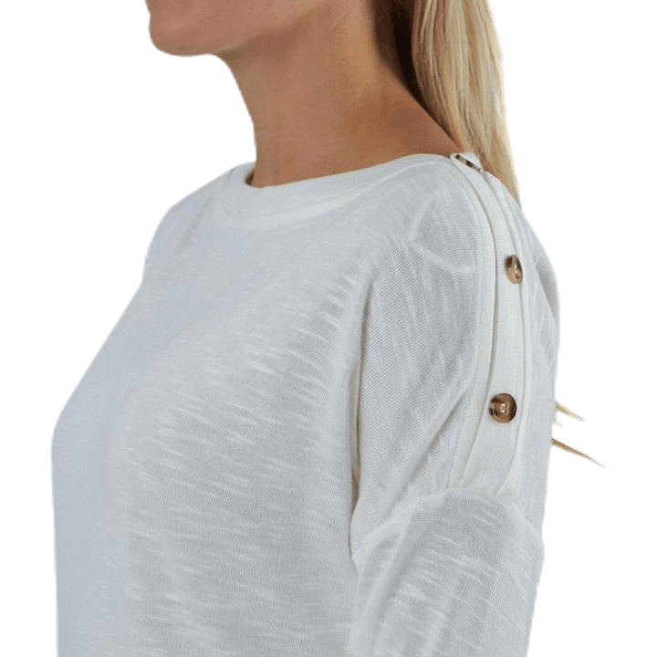 Nollie Ls O-Neck Top White