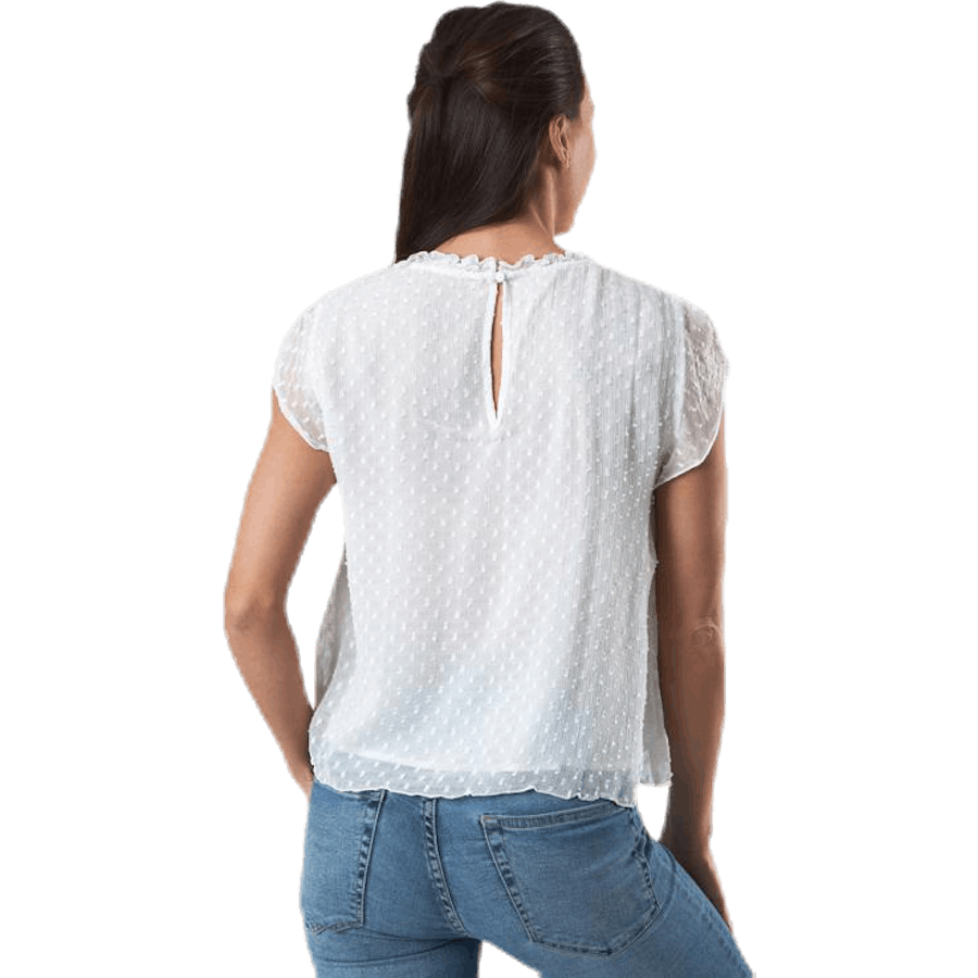 Flora Capsl Top Wvn Weiß