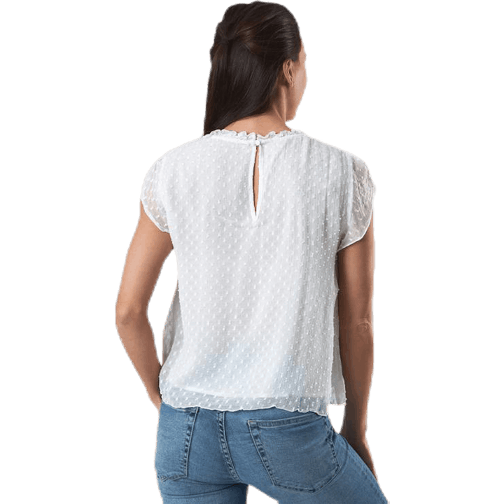 Flora Capsl Top Wvn Weiß