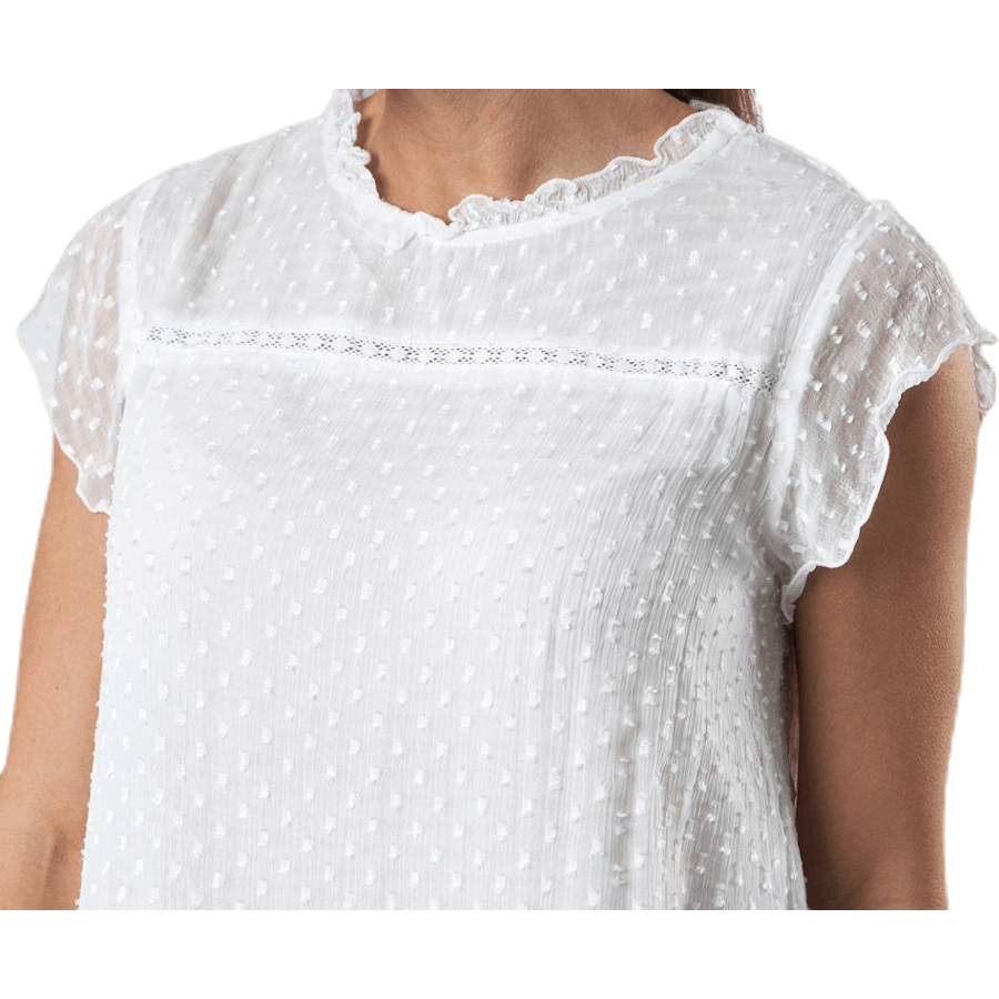 Flora Capsl Top Wvn Weiß