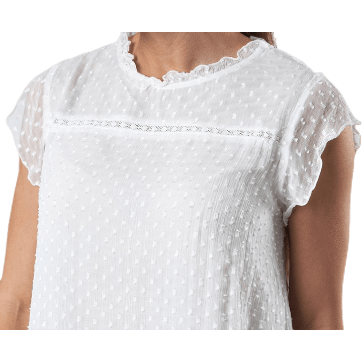 Flora Capsl Top Wvn Weiß