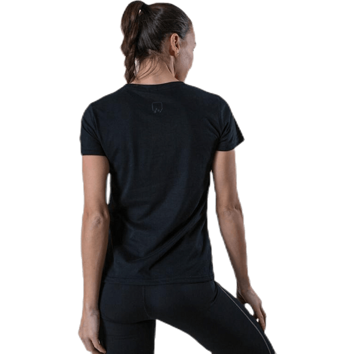 Performance Athl V-Neck Ss Tee Black