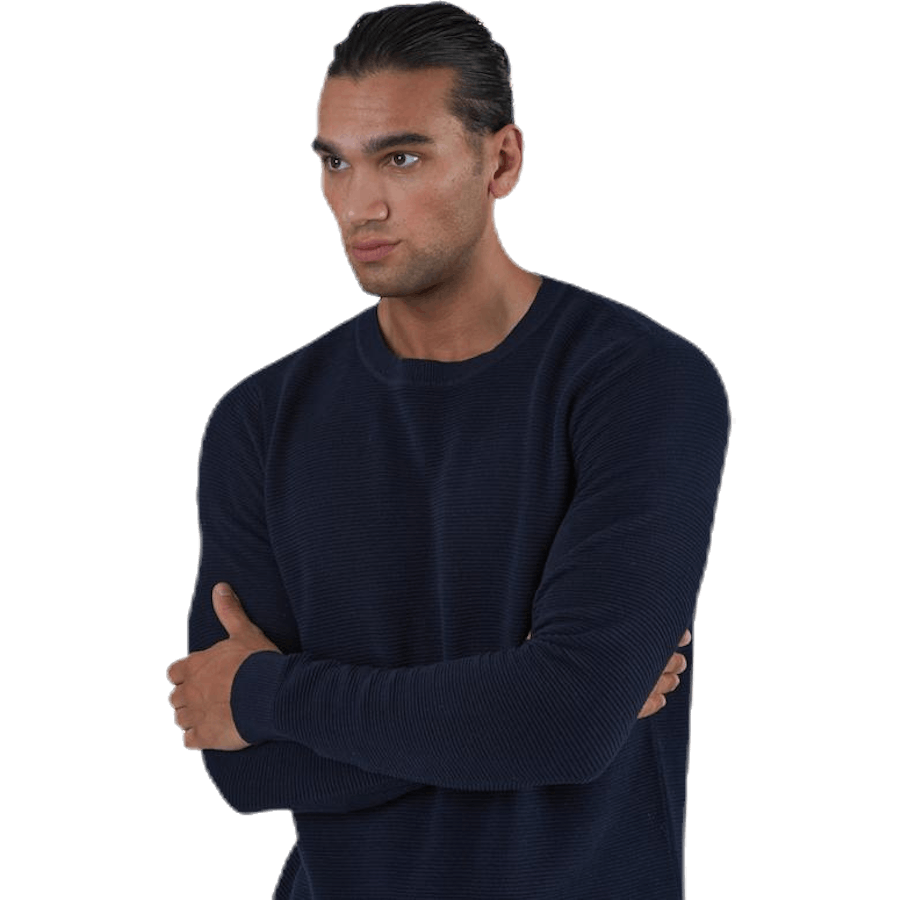 Liam Knit Crew Neck Blue