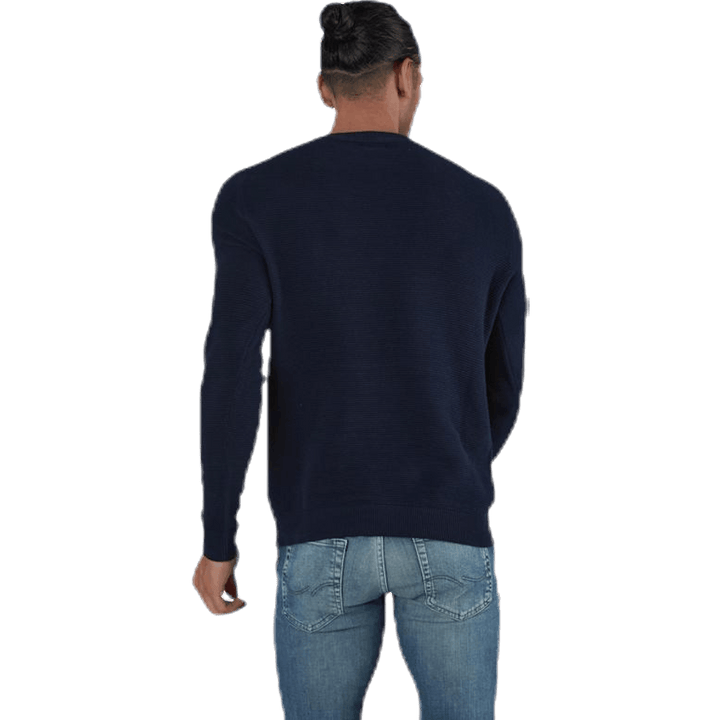 Liam Knit Crew Neck Blue