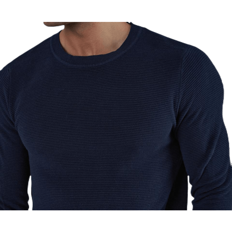 Liam Knit Crew Neck Blue
