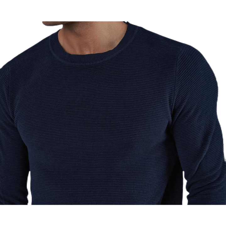 Liam Knit Crew Neck Blue
