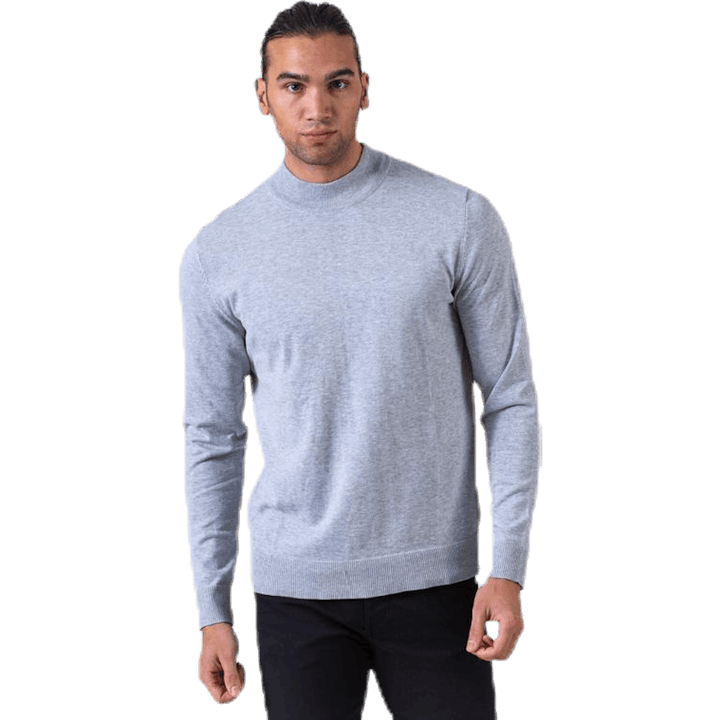 Fast Knit High Neck Grey